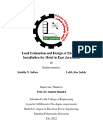 Load Estimation and Design of Electrical Installation For Hotel in East Jerusalem