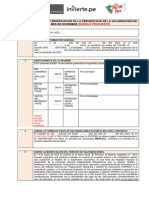 ACTA DE ACUERDO DE MODIFICACIÓN EN LA PERIODICIDAD