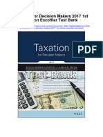 Taxation For Decision Makers 2017 1st Edition Escoffier Test Bank