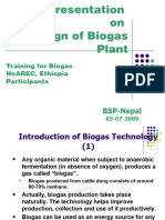 Design of Biogas Plant