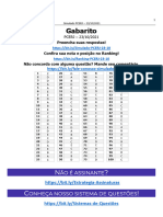 1º Simulado - PC-RJ - Gabarito