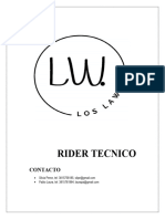 Rider Tecnico, Gestion