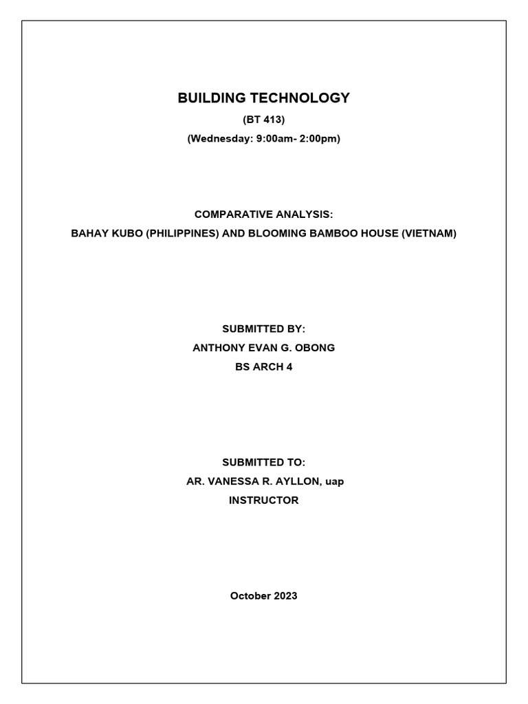 Comparative Analysis | PDF | Bamboo