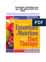 Williams Essentials of Nutrition and Diet Therapy 10th Edition Roth Test Bank