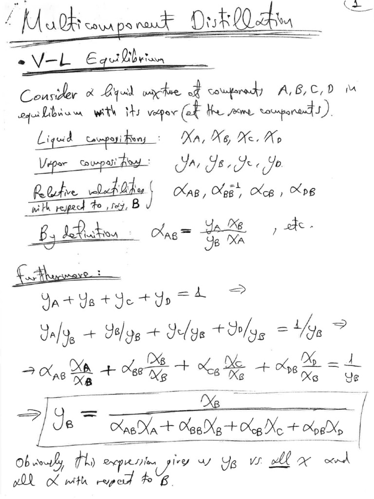4a multicomponent distillation theory pdf