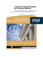 Legal Environment Today 8th Edition Miller Solutions Manual