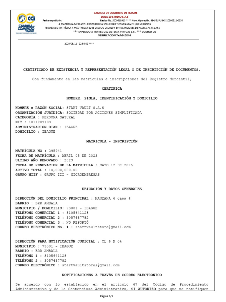 Camara De Comercio Pdf Business Economias