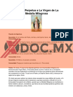 Xdoc - MX Novena Perpetua A La Virgen de La Medalla Milagrosa