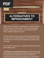 Alternatives To Imprisonment