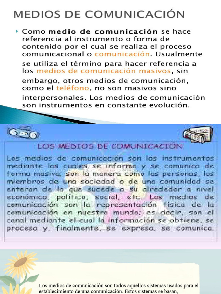 Medios de Comunicación | PDF | Comunicación | Medios de comunicación)