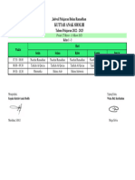 Jadwal Pelajaran Bulan Ramadhan Kelas 1-3 - TP 2022 - 2023