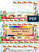 Araling Panlipunan 6 q2 w3 d1