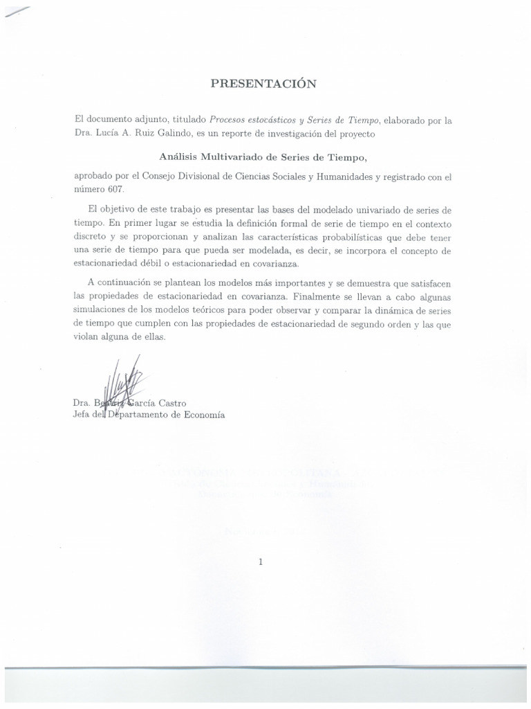 Procesos estocásticos y de series de tiempo PDF Proceso estocástico