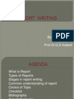 Report Writing - Pankaj