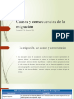 Causas y Consecuencias de La Migración