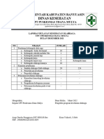 Laporan Olahraga Maret 2022