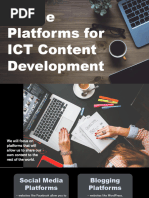 Online Platforms For ICT Content Development