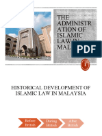 THE Administr Ation of Islamic Law in Malaysia: DR Ibtisam at Ilyana Ilias