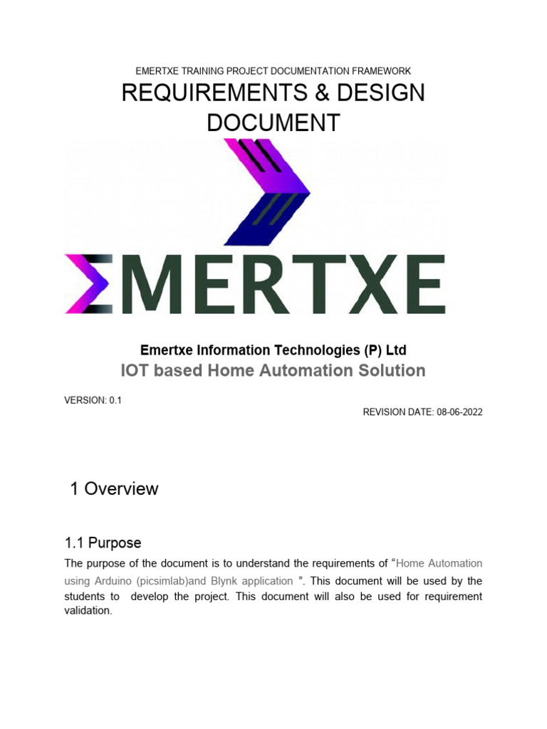 Home Automation Project Documentation | PDF | Internet Of Things | Home ...