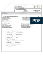 Examen Inglés 10mo 2do Q.