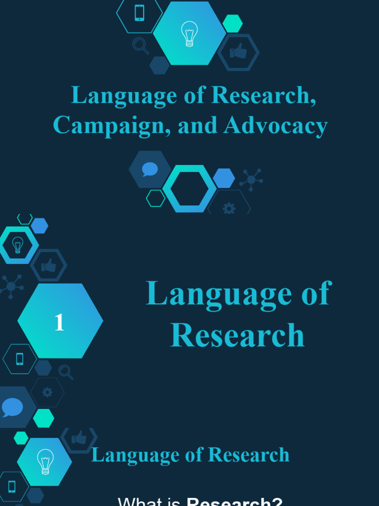 Language in Research and Advocacy | PDF