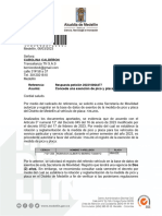 Carolina Calderon: Referencia: Respuesta Petición 202310064477