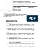 Surat Pelaksanaan ANBK Kampar 2023