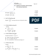 Good Hope School - 16 21 2A Ch.5 Algebraic Fractions - Formulae CQ