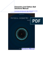 Physical Chemistry 2nd Edition Ball Solutions Manual
