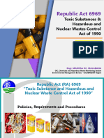 Ra 6969 - Toxic Subsatances and Hazardous and Nuclear Waste Control Act of 1990