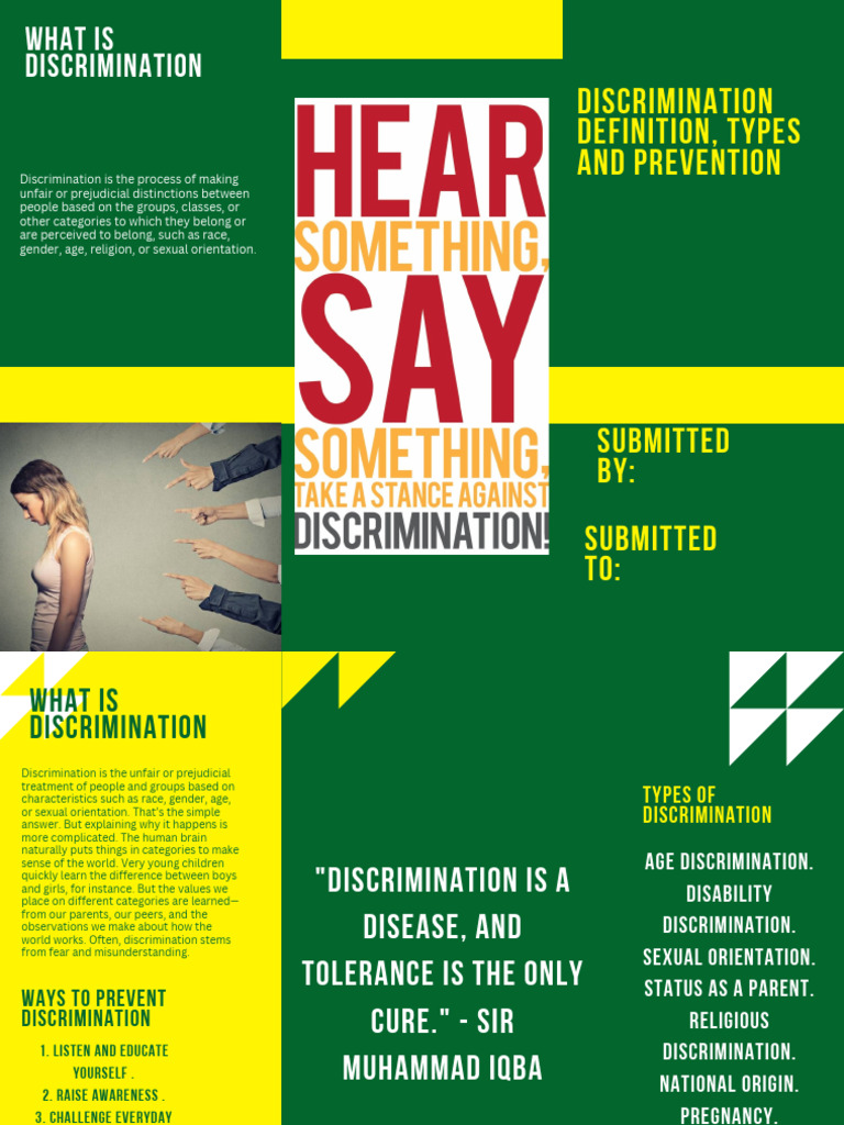 Understanding and Preventing Discrimination | PDF