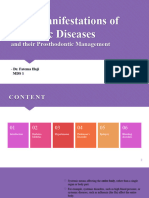 Oral Manifestations of Systemic Diseases and Their Management in Prosthodontics