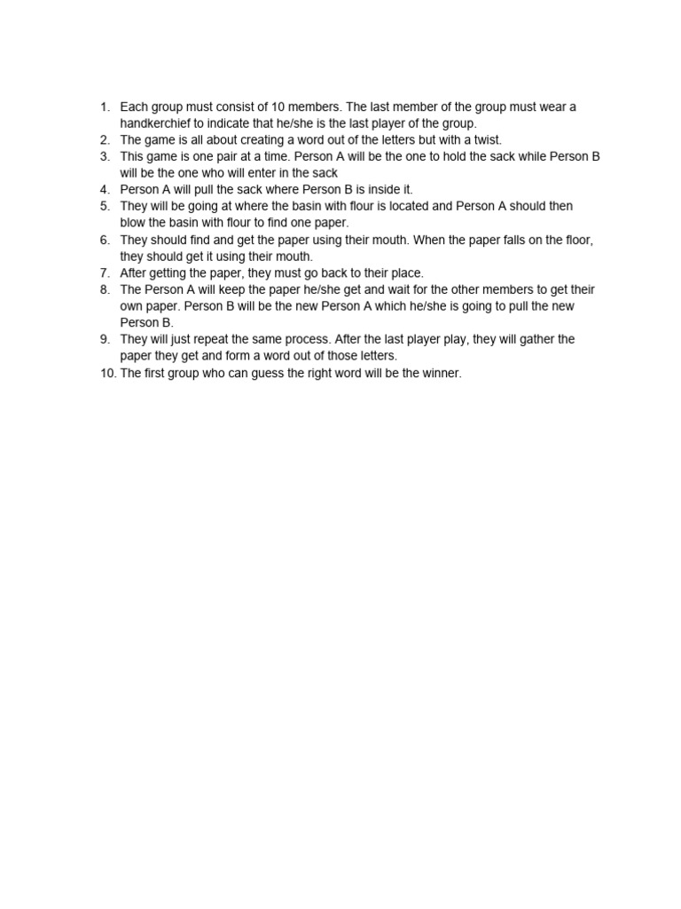 Rules And Mechanics Of The Game Pdf