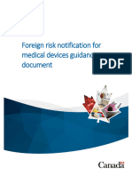 Foreign Risk Notification Medical Devices Guidance