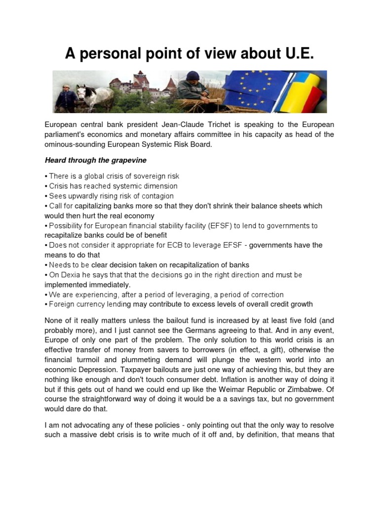 EU Financial Crisis: A Personal Perspective | PDF | European Financial ...