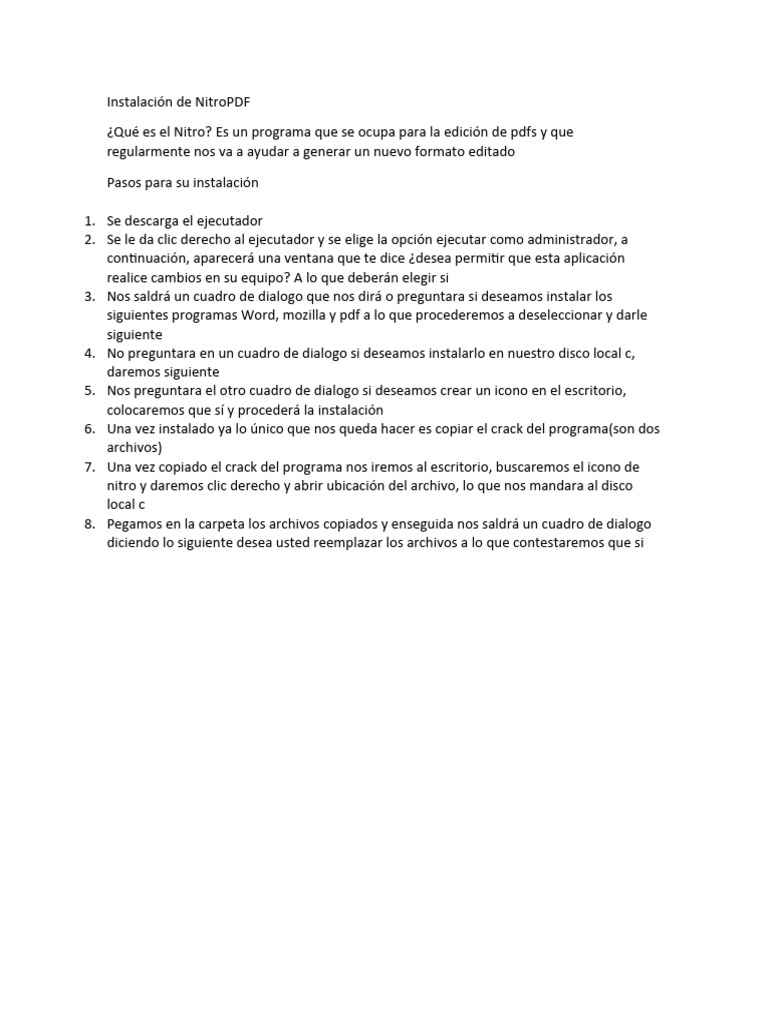 Instalación De Nitropdf Pdf