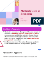 Methods Used in Economic