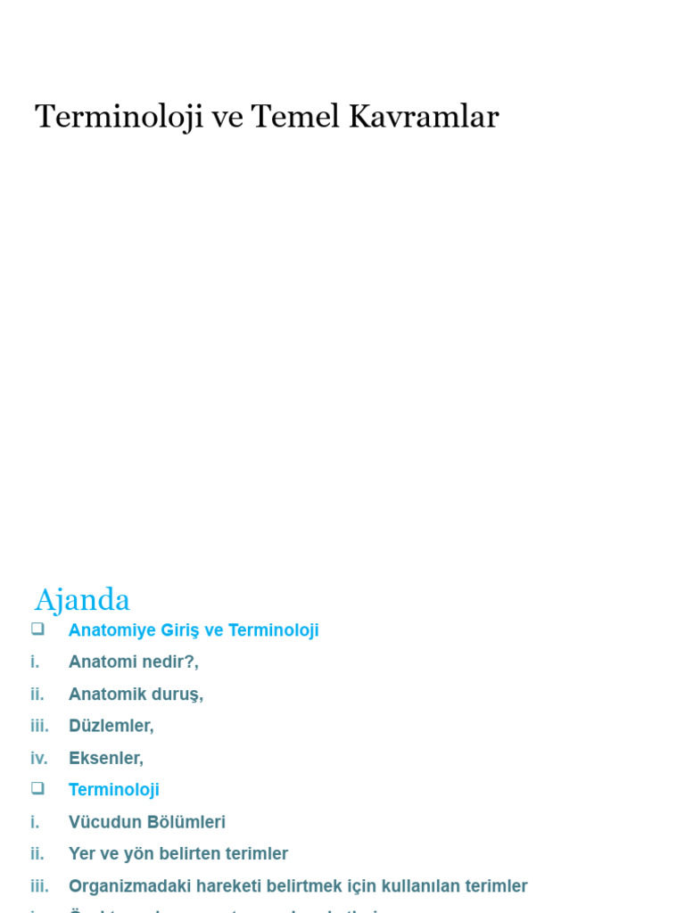 Terminoloji Ve Temel Kavramlar DERS 1 | PDF