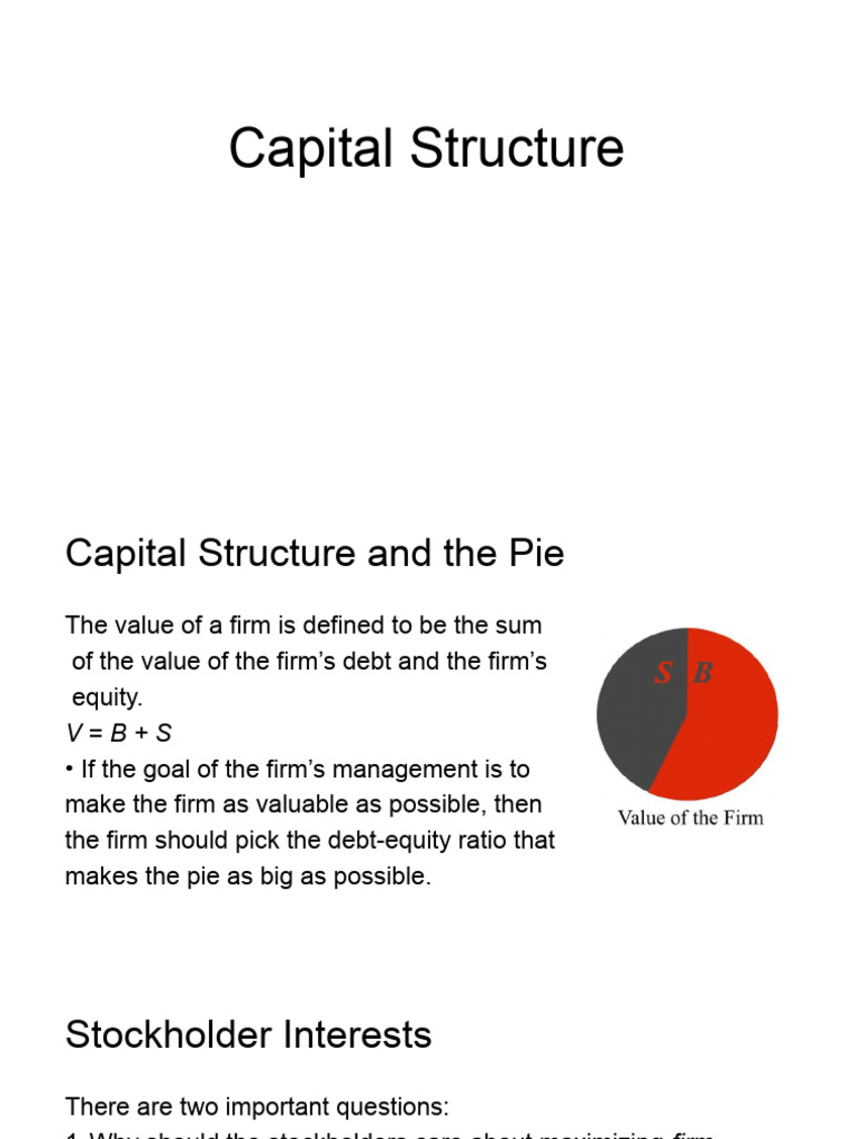 Understanding Capital Structure Dynamics | PDF | Capital Structure ...