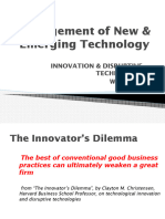 Disruptive Innovation and Diffusion of Innovation