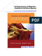 Science and Engineering of Materials 7th Edition Askeland Solutions Manual