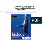 Scientific American Biology For A Changing World 2nd Edition Shuster Test Bank