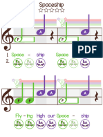 Spaceship-F Major-Large Note Moveble Do Sheet Music