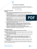 Questionnaires For L'Institute For Democracy and Electoral Assistance