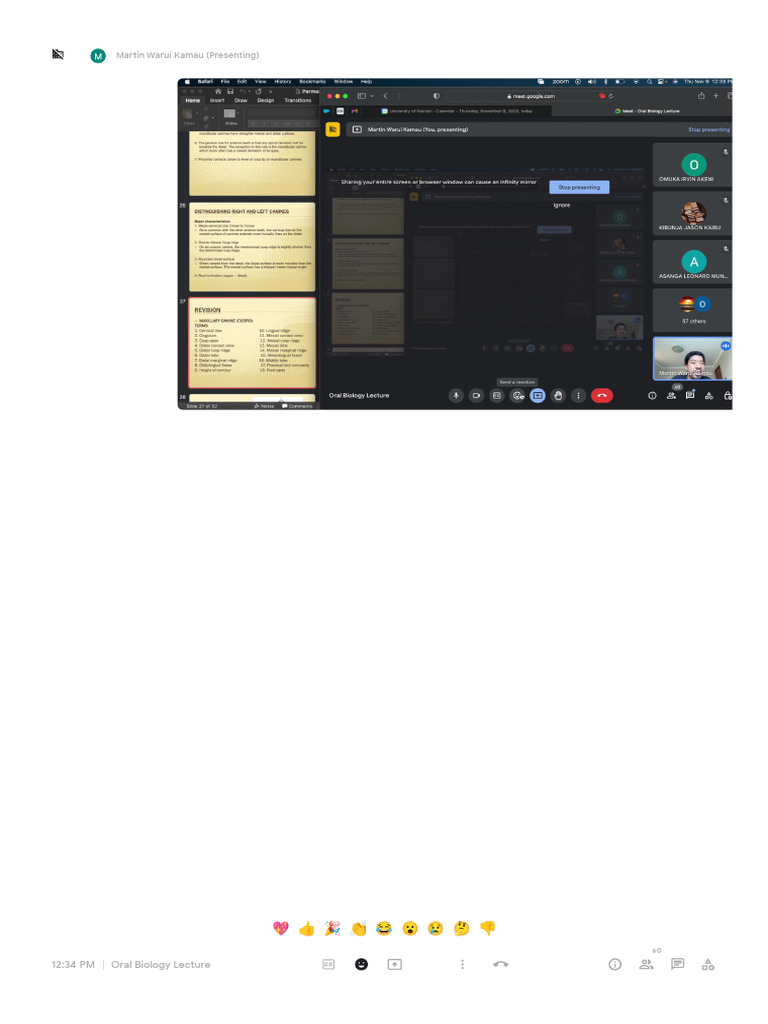 Meet Oral Biology Lecture PDF