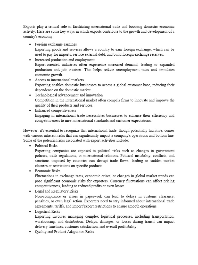 The Impact of Exports on Economic Growth | PDF | Exports ...