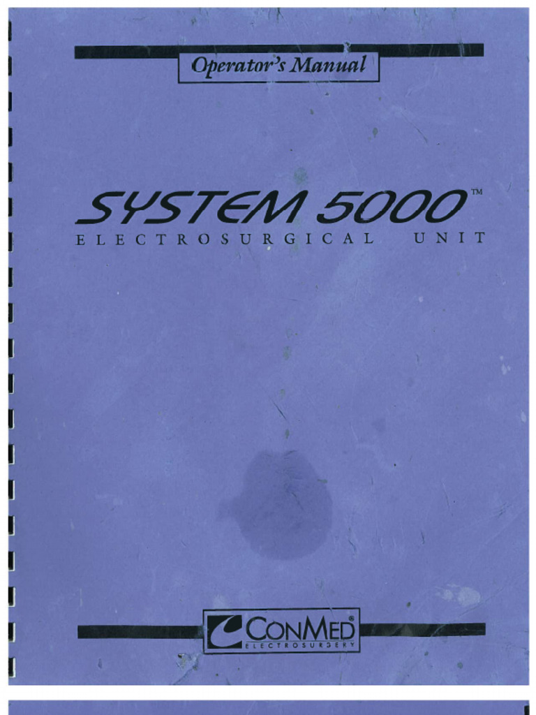 Manual For Esu C 5000 | PDF