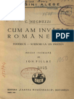 Cum Am Invatat Romaneste - Negruzzi Costache - Bucuresti - 1935