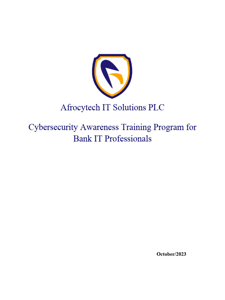 Cybersecurity Training for Bank IT Staff | PDF | Computer Security ...