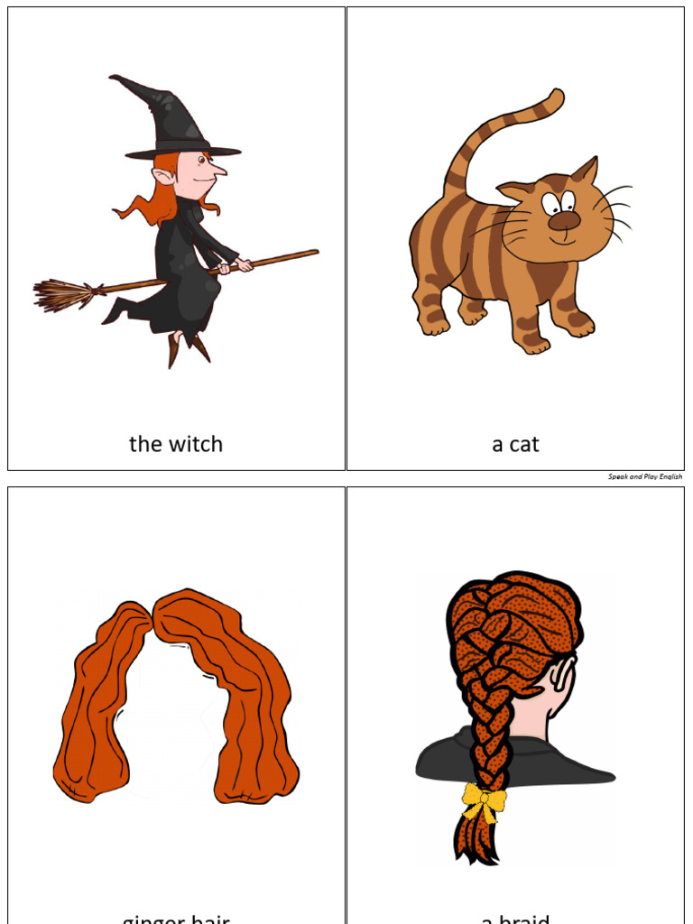 Room On The Broom Picture Cards Free Printable PDF
